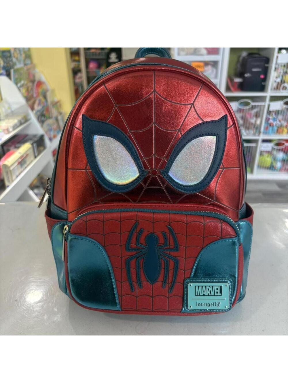 Loungefly x marvel spider man metallic backpack